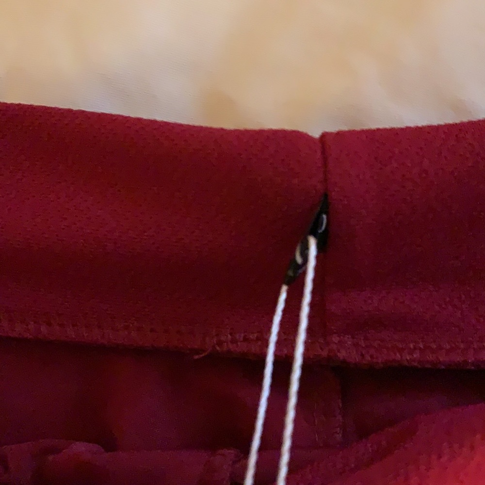 Maroon Ruffle Skirt - Picture 5 of 5